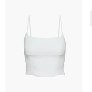 Aritzia Wilfred Basel Bustier Tank Top Spaghetti Strap in White Size Large